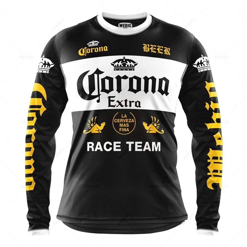 Camping Motorcycle Mountain Bike Team Downhill MTB Jersey Offroad Bicycle Locomotive Shirt Cross Country Fishing Hunting Clothes