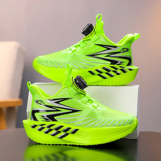 Children‘s Basketball Shoes Non-slip Breathable Running Shoes Lace-up Boys Girls Training Sneakers Athletic Shoes Tennis Shoes