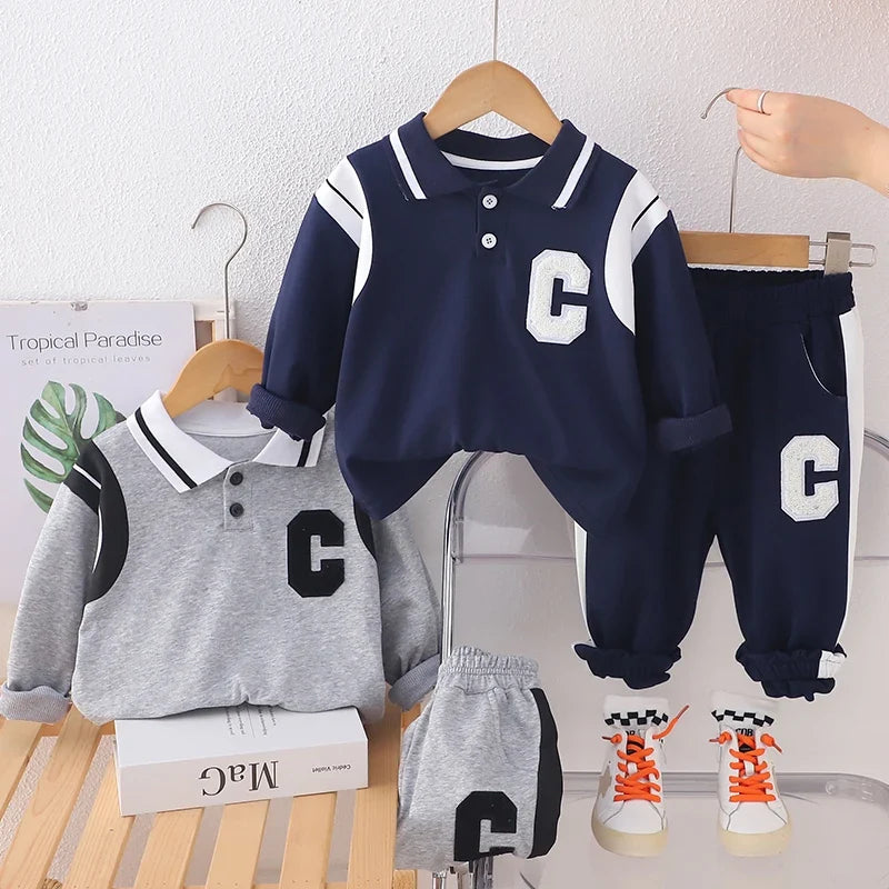 New Baby Boys Clothes Suit Spring Autumn Children Tops+Pant 2Pcs/Sets Toddler Infant Outfits Casual Costume Kids Tracksuits