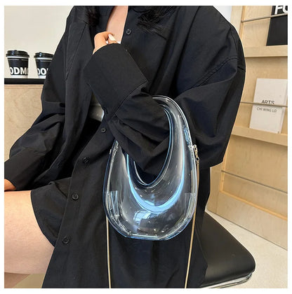 Acrylic Going Out Handbag Ins Famous Fashion Glossy Women's Dinner Bags Diagonal Span Wrist Bag Shoulder Messenger Bag