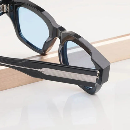 Retro Classical Sunglasses Men Square 10th Anniversary Limited Edition Acetate Handmade Japan Women UV400 with Case Gafas