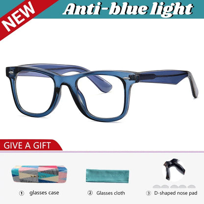 Personalized Fashion New Design Geometric Polygonal Reading Anti Blue Light Glasses Customizable Prescription PFD2102