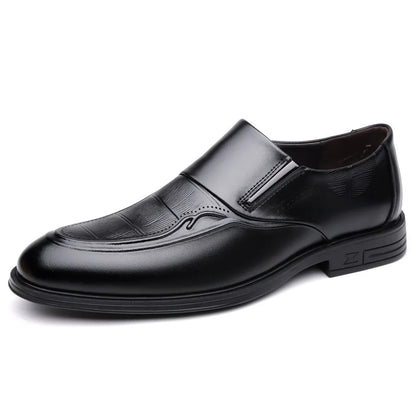 Spring Autumn New Leather Shoes for Men Solid Color Business Casual Shoes Male Fashion British Style Dress Shoe Man