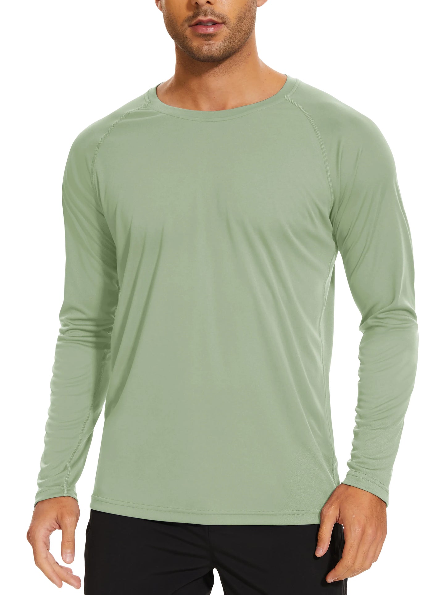 Men's Sun Protection T-shirts Summer UPF 50+ Long Sleeve Performance Quick Dry Breathable Hiking Fish T-shirts UV-Proof