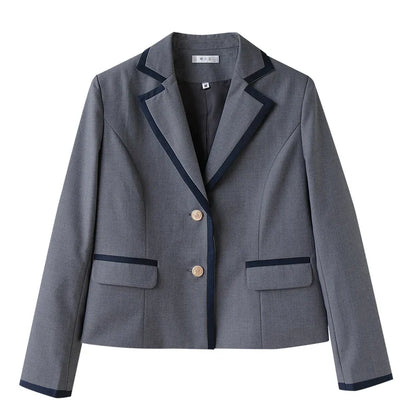 Korean Sle Student orm Jaet Briti College Wind Long Sve Button up Polyester Casual Wear for Men And Women