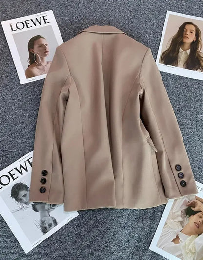 New Spring Suit 2025 Suit Jacket for Women with Small Temperament and High-end Feel Loose Casual Chic Elegant Fashion Coat Top