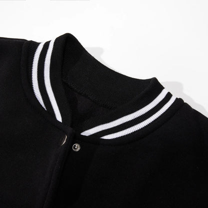 New York Land Of Dreams Capital Of Liberly Baseball Jersey Men Retro Soft Coat Trendy American Jackets Autumn Fleece Men Top