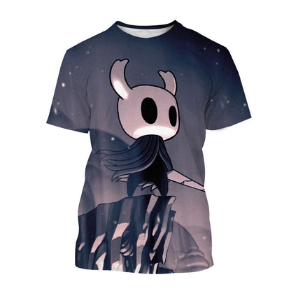 Game Hollow Knight 3D Print T-Shirts Summer Men Women Casual Fashion Oversized Short Sleeve T Shirt Male Tees Tops Man Clothing
