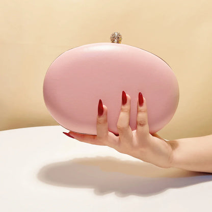 Flower Evening Bags Pink Color Women Small Clutch Purse With Chain Shoulder Flap Design Diamonds Beading Box
