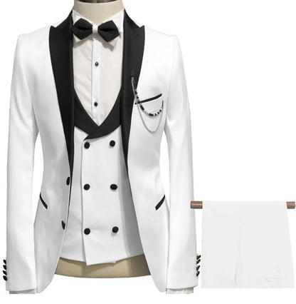 Latest Coat Pant Designs Red Terno Slim Fit Prom Men Suit Groom Suits For Wedding Tuxedo Costume Jacket+Vest+Pants