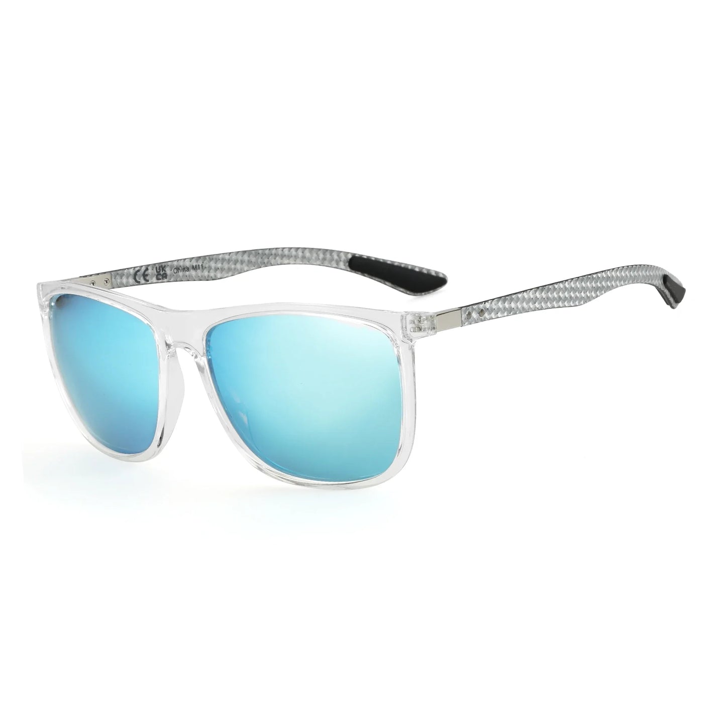 Carbon Fiber Prescription Sunglasses Square Polarized Optical Sun Glasses Shade for Driving Fishing Golf Sport