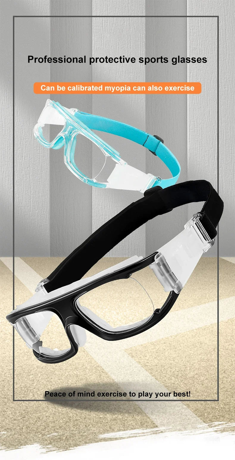 Basketball Eyewear Goggles Customizable Myopia Anti-blue Light Sports Glasses Frames Adjustable Soccer Goggles Frame 1577