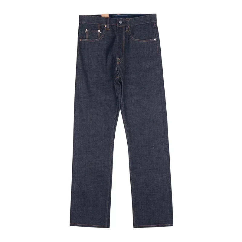 22oz Heavyweight Selvage Denim Jeans Rigid Straight Fit Pants Lot N235