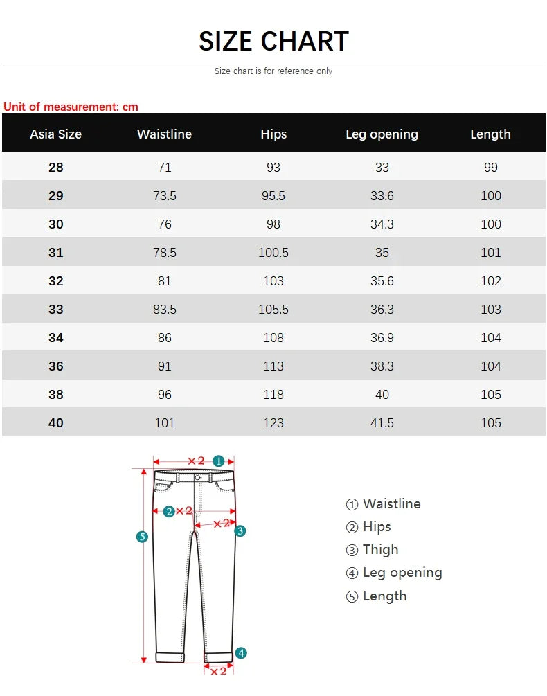 Brand Classic Style Men's Wine Red Jeans Fashion Business Casual Straight Denim Stretch Trousers Male Denim Pants Korean reviews