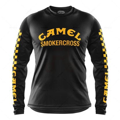 Camping Motorcycle Mountain Bike Team Downhill MTB Jersey Offroad Bicycle Locomotive Shirt Cross Country Fishing Hunting Clothes
