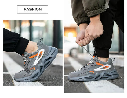 6KV Insulation Blocking Current Work Safety Shoes For Men Lightweight Indestructible Anti-smash Sneakers Steel Toe Cap Boots
