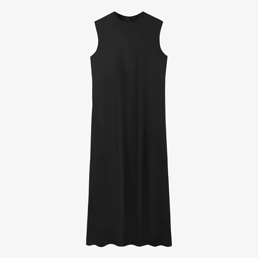 2024 woman clothing high Stretch ribbing closed-fit wrap tops + Matte Satin dress Maxi matching sets (ship out in 1 day)