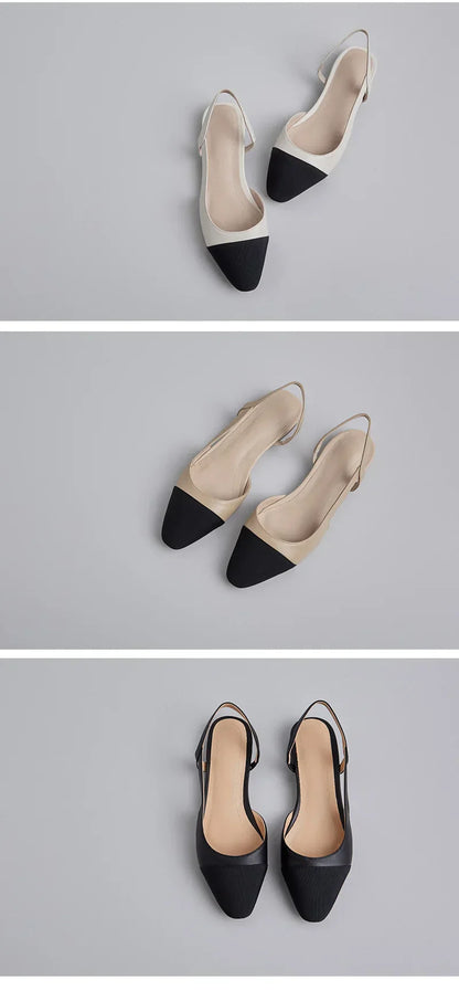 Plus Size New Summer Party Thick Heel Genuine Leather Sandals 6.5 cm High Heel Women Shoes