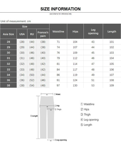 Male Brand New Autumn Jeans Men Black Casual Baggy Trousers Classic Straight Comfortable Wide Denim Trousers  Men Clothing