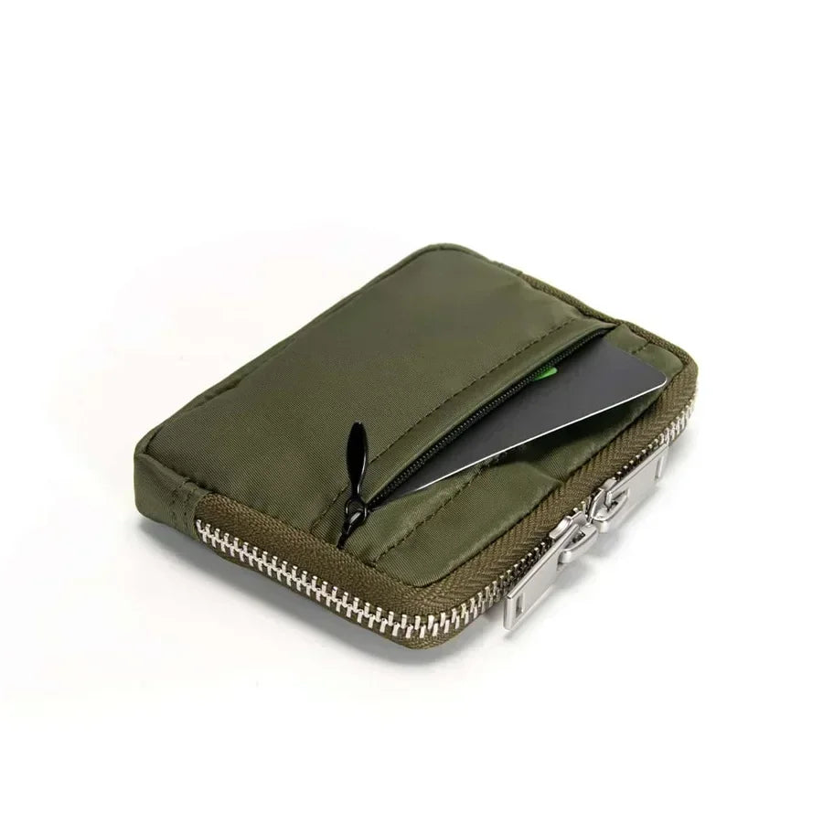 Japan Zipper Mini Purse Card Holder Nylon Cloth Coin Pouch Waterproof Cute Wallet Men Clutch Bag Mini Purse Fashion Small Wallet