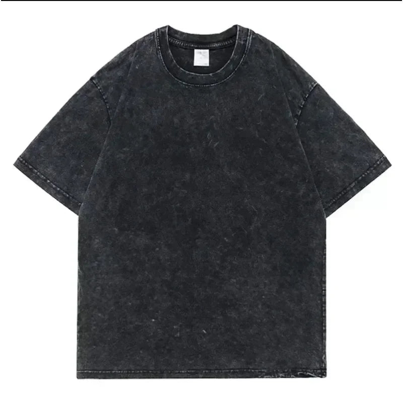 100% Cotton Men's T-Shirt Funny Doll Print T-Shirt High-Quality Batik Retro Fashion Brand Men's Streetwear  graphic t shirts