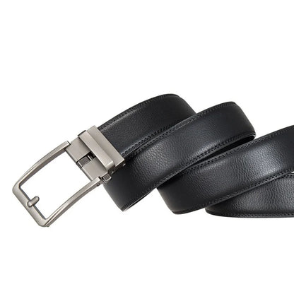 Men's Leather Belts Fashion Automatic Buckle Cowskin Male Belts Luxury Designer Black Brown 3.5cm