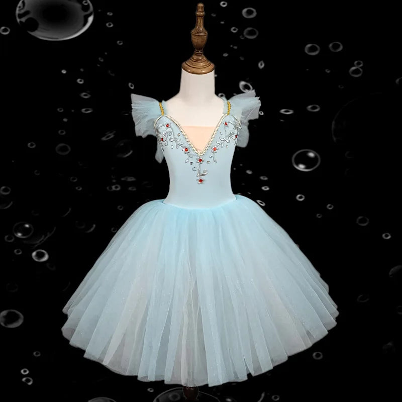 Fashion Children's Day Ballet Dress Kids Tutu Puffy Dance Wear Princess Dresses Girls Summer Performance Clothes Girl Vestidos