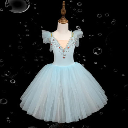 Fashion Children's Day Ballet Dress Kids Tutu Puffy Dance Wear Princess Dresses Girls Summer Performance Clothes Girl Vestidos