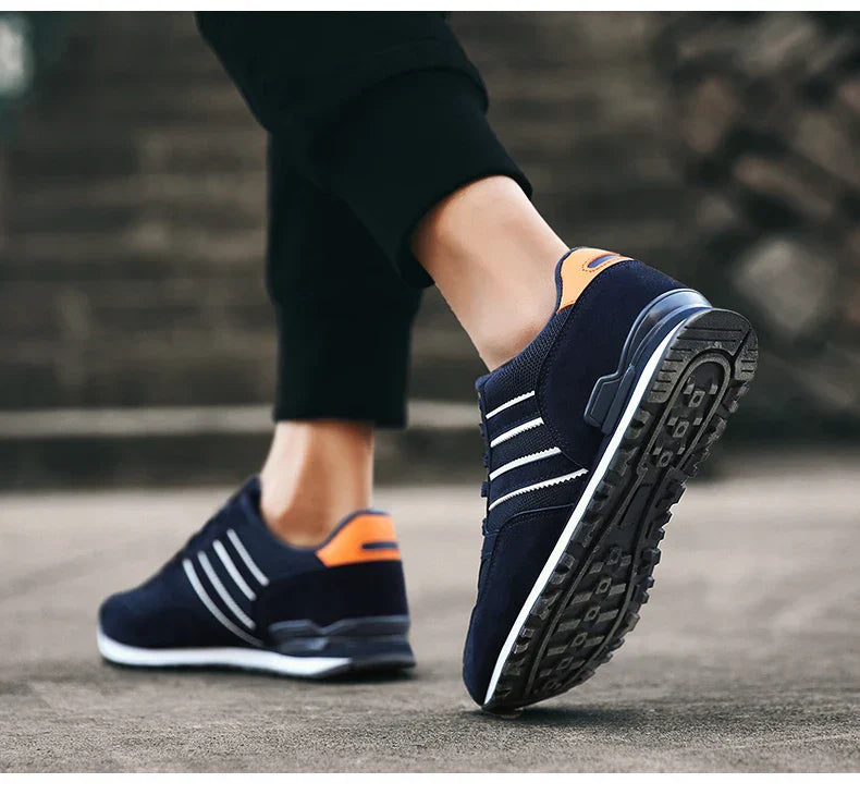 High Quality Men's Sneakers Leather Casual Shoes Autumn 2024 New Breathable Men Shoes Tenis Male Flat Shoe Zapatillas Hombre