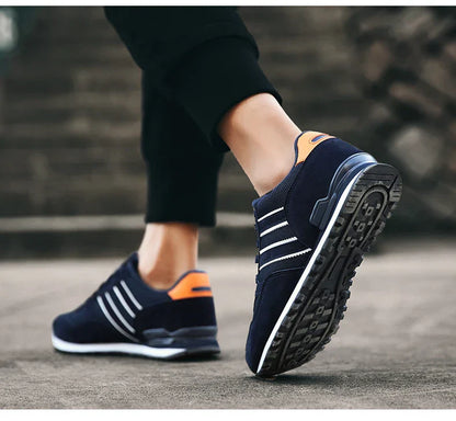 High Quality Men's Sneakers Leather Casual Shoes Autumn 2024 New Breathable Men Shoes Tenis Male Flat Shoe Zapatillas Hombre