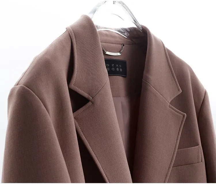 A Must-Have for Commuting~ 2026 Spring Women's Plus-Size Casual Blazer with Shoulder Pads, Oversized Loose Fit with a High-End Feel