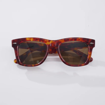 Fashion High Quality Handmade Acetate Man Square Sunglasses Outdoors UV Protection Women SUN GLASSES Support Prescription Lenses