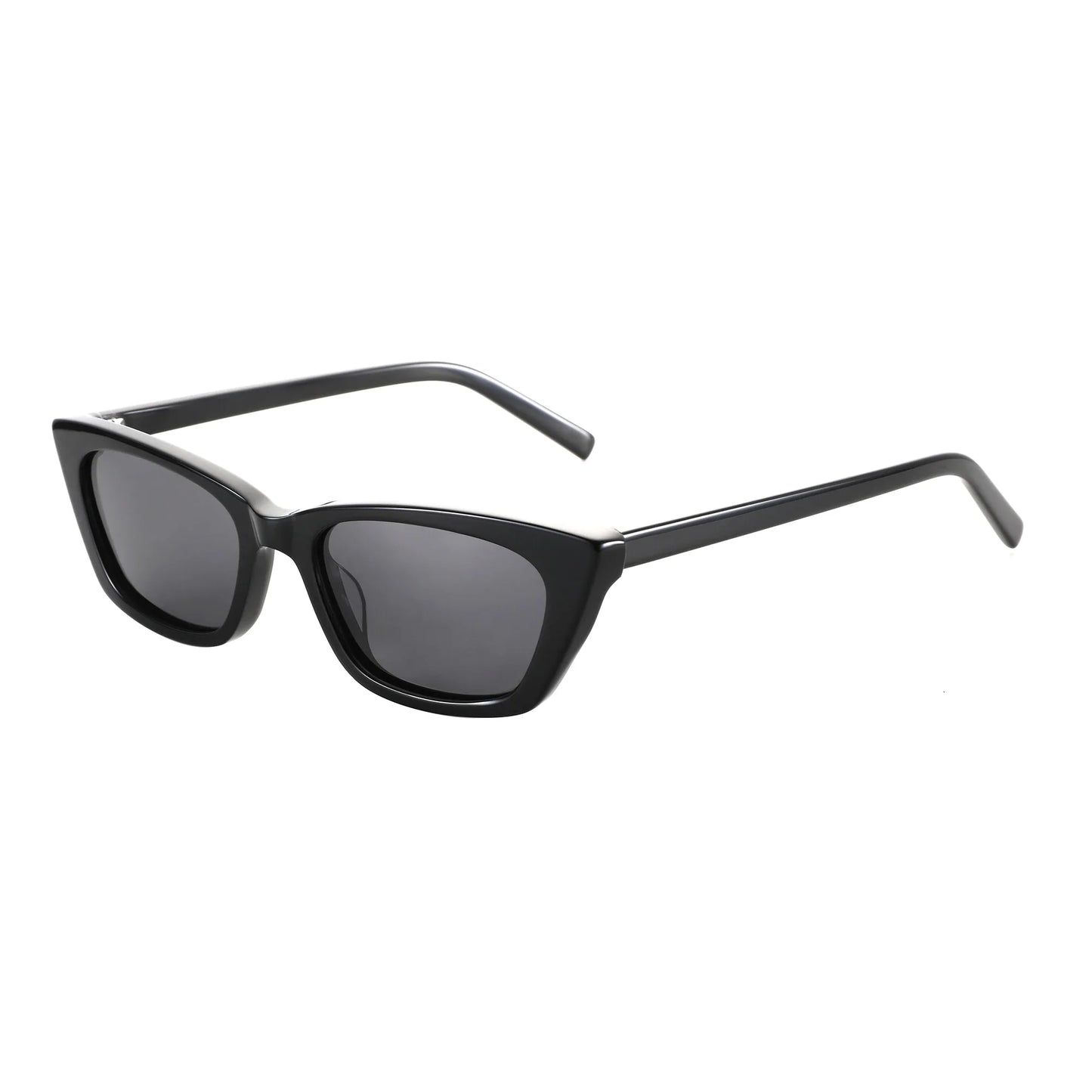 Retro Small Cat Eye Polarized Sunglasses Handmade Pure Acetate Fashion Ladies Sun Glasses Shade