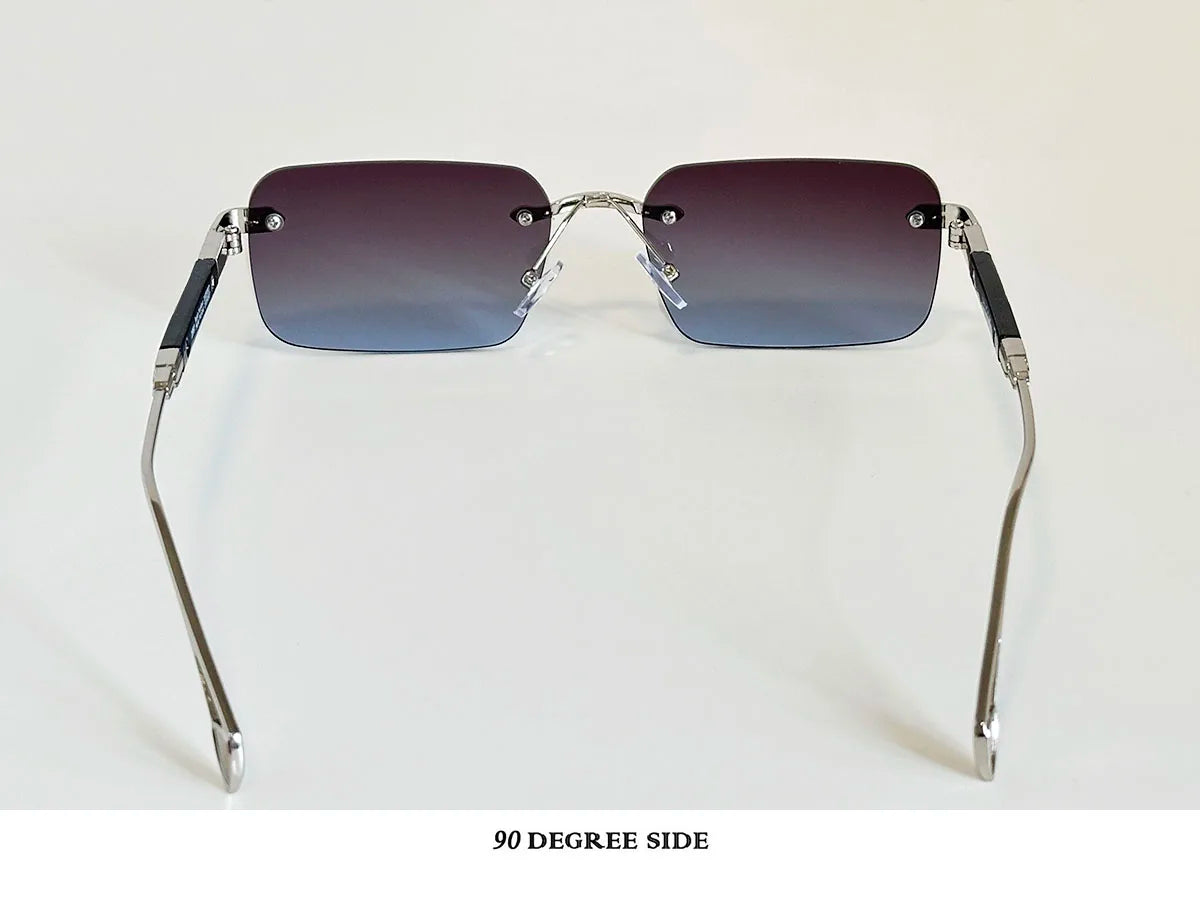 Square Sunglass Men Luxury Rimless Sunglasses Women Vintage Vacation Fashion Glasses Lunette Soleil Femme Gafas De Sol Hombre
