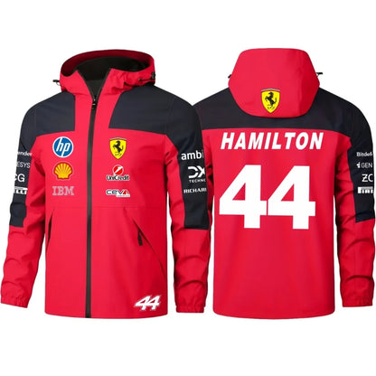 2026 Ferrari F1 driver No.16 Leclerc No.44 Hamilton same jacket with number, thin jacket for spring and autumn seasons, windproo