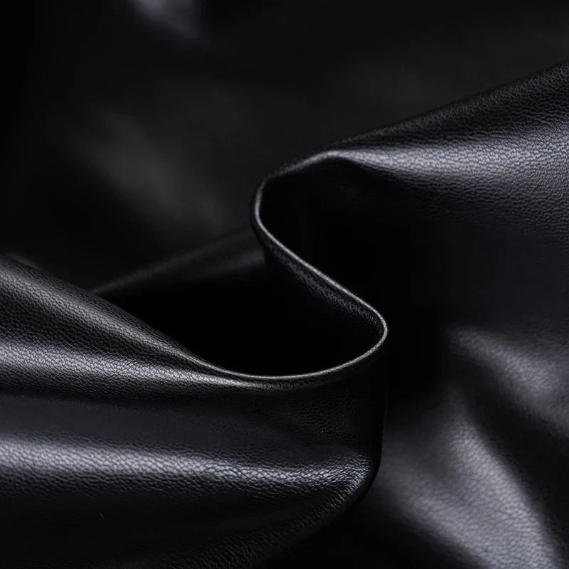 Sexy Black Pu Leather A Line Dress Women's Spaghetti Strap Sleeveless Party Club Dress Elegant Outfits Coquette 2026