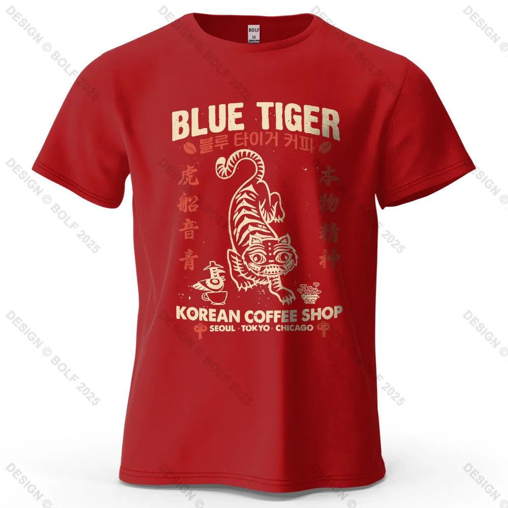 Trendy Printed Men's T-Shirt 100% Cotton Oversized Cultural Graphic Tees for Women Tops Tees Casual Streetwear