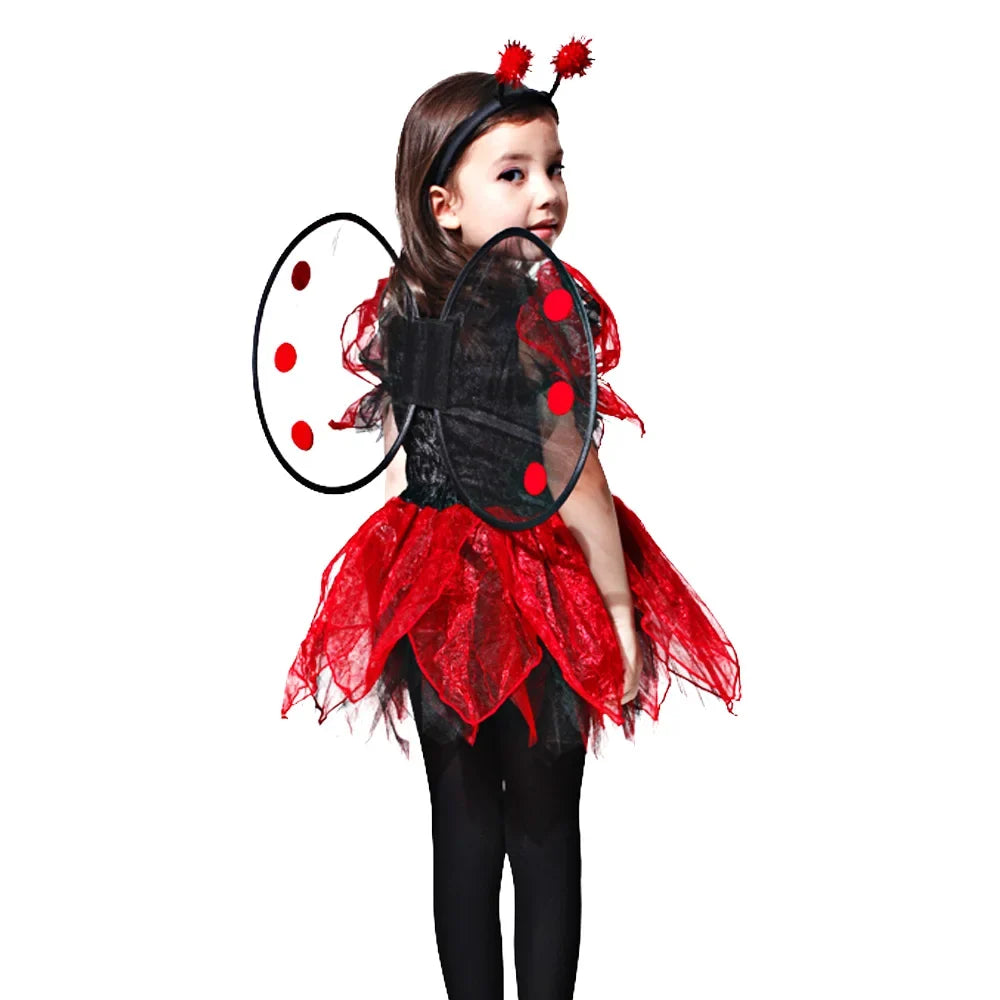 Children's Halloween costumes Girl animal insects dress up to perform bee Polka order ladybug beer show costumes