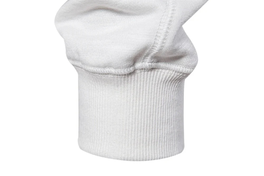 2024 New Spring Cotton Blend Sweatshirt for Men Casual Sport Design Round Neck Pullover Men