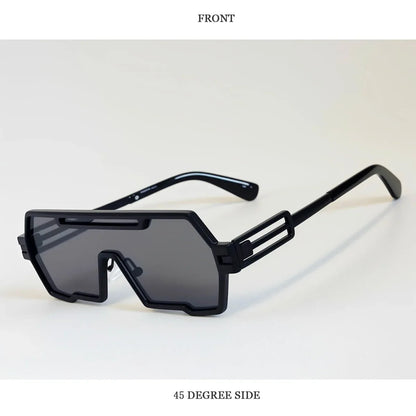 Square Steampunk Sunglasses Women 2026 One Pieces UV400 Protection Sunglass Men Brand Design Fashion Glasses Gafas De Sol Hombre