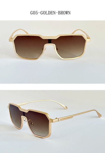 2025 Punk Sunglass Men Vintage Metal Square Steampunk Sunglasses Women Retro Luxury Fashion Glasses Gafas De Sol Hombre Okulary