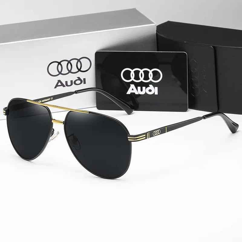 UV400 Polarized AntiGlare Retro Flight Sunglasses Glasses for Motorcycle Classic FrogEye Outdoor Glasses Men Women 558
