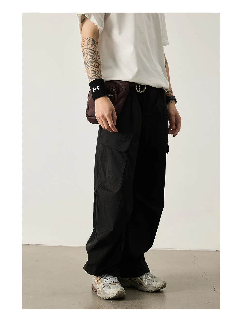 Unisex Outdoor Quick Dry Lightweight Techwear Hiking Cargo Pants Loose Fit Casual Sports Spring Summer Thin Long Pants Trendy