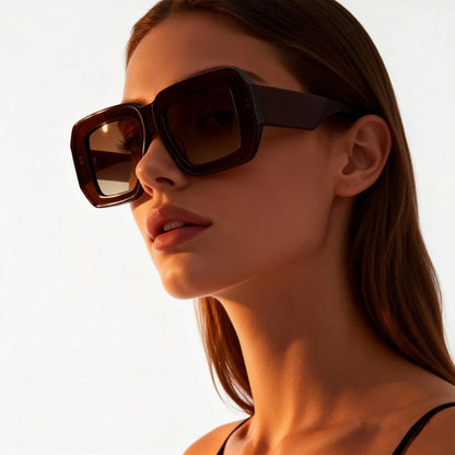 2026 Fashion Men Polarized Sunglasses High Quality Acetate Retro Square Women Sun Protection UV400 Sunglasses Customized Logo