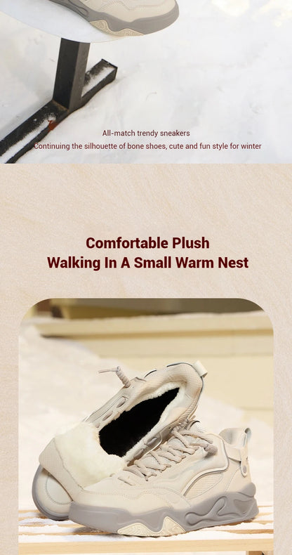 Thermal series Men Sport Shoes New Winter Plush Warm Windproof Comfort Non-Slip Thick-soled Male Sneakers 672446603A