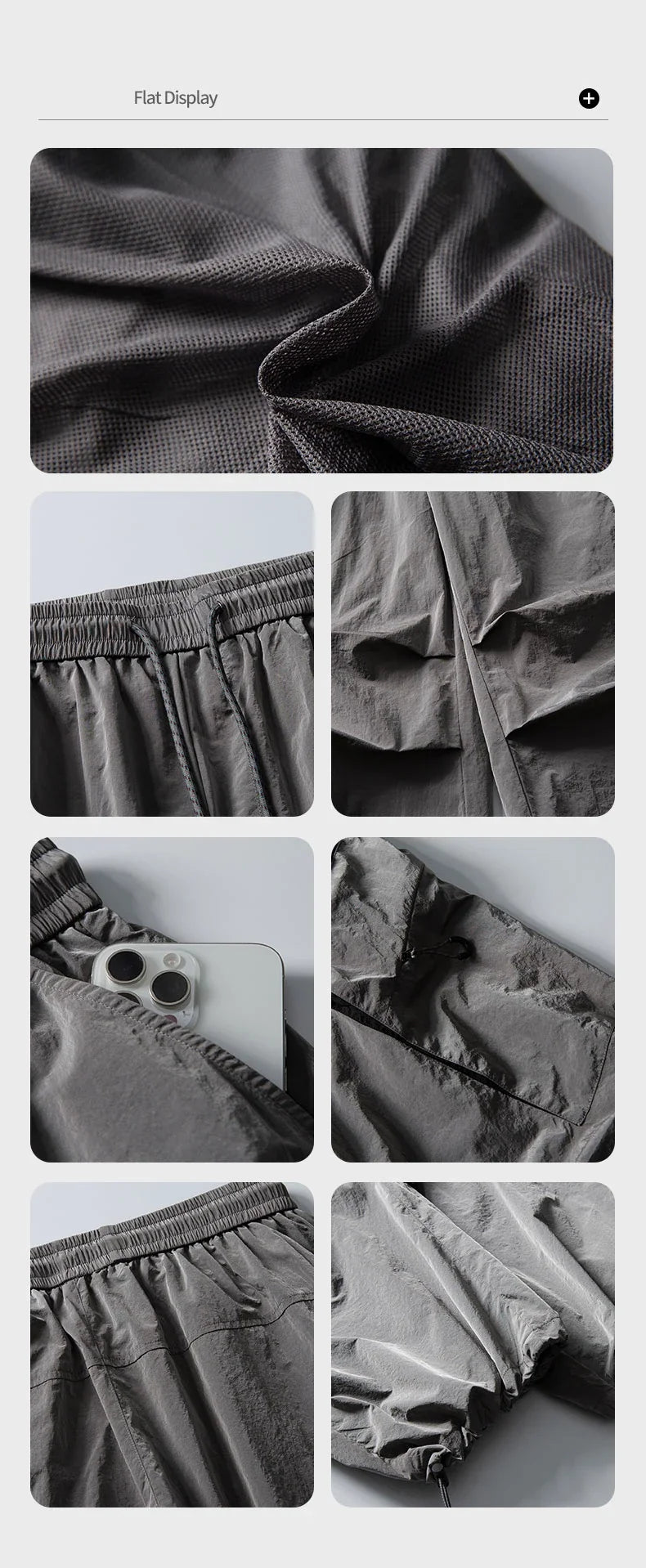 Autumn Hiking Pants Outdoor Patchwork Waterproof Mountaineering Zippered Trousers Male Elastic Waist Camping Fishing Cargo Pants