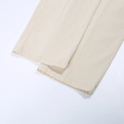 Summer Casual Washed Cotton Women's Plus Size Pants 2025 Elastic Waist Office Casual Outdoor Trousers Breathable Cool Clothing