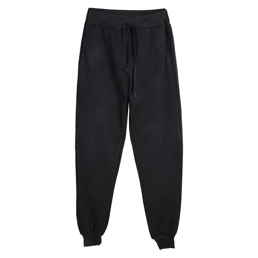 Men Women Tracksuit Hoodies Casual Solid Color Thick Pullover and Long Pant 2-piece Set Men Autumn Fleece Jogger Sports Suit Ne