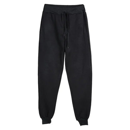 Men Women Tracksuit Hoodies Casual Solid Color Thick Pullover and Long Pant 2-piece Set Men Autumn Fleece Jogger Sports Suit Ne