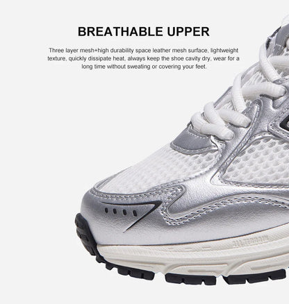 Jogging Shoes Retro Casual Mesh Sneakers Breathable Sports Running Shoes for for Men and Women Soft Shock Absorbing